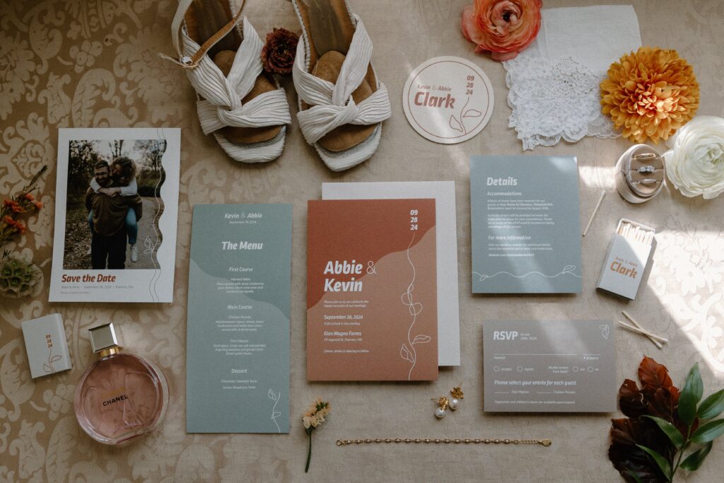 invitations for glen magna farms wedding