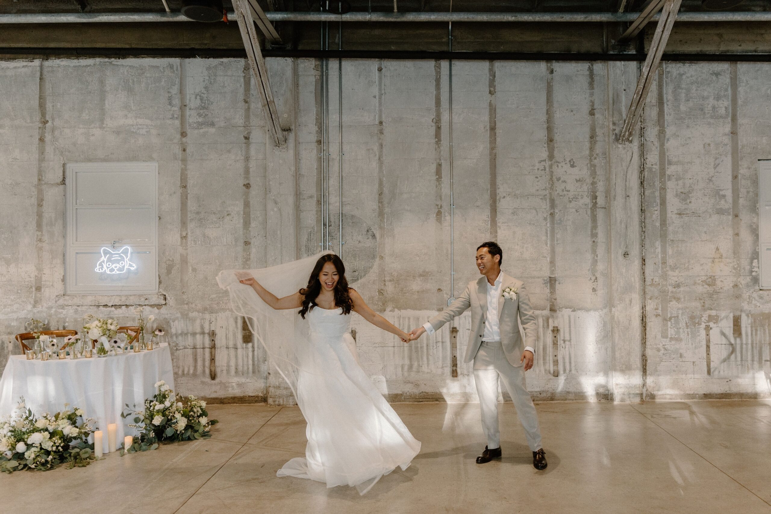 Boston wedding photographer capturing romantic portraits of a newly married couple